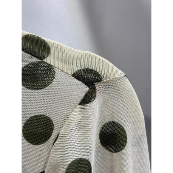 AFRM Zadie Turtleneck Long Sleeve Top Size S/P with Mesh Tear & Fabric Pull - Picture 7 of 13